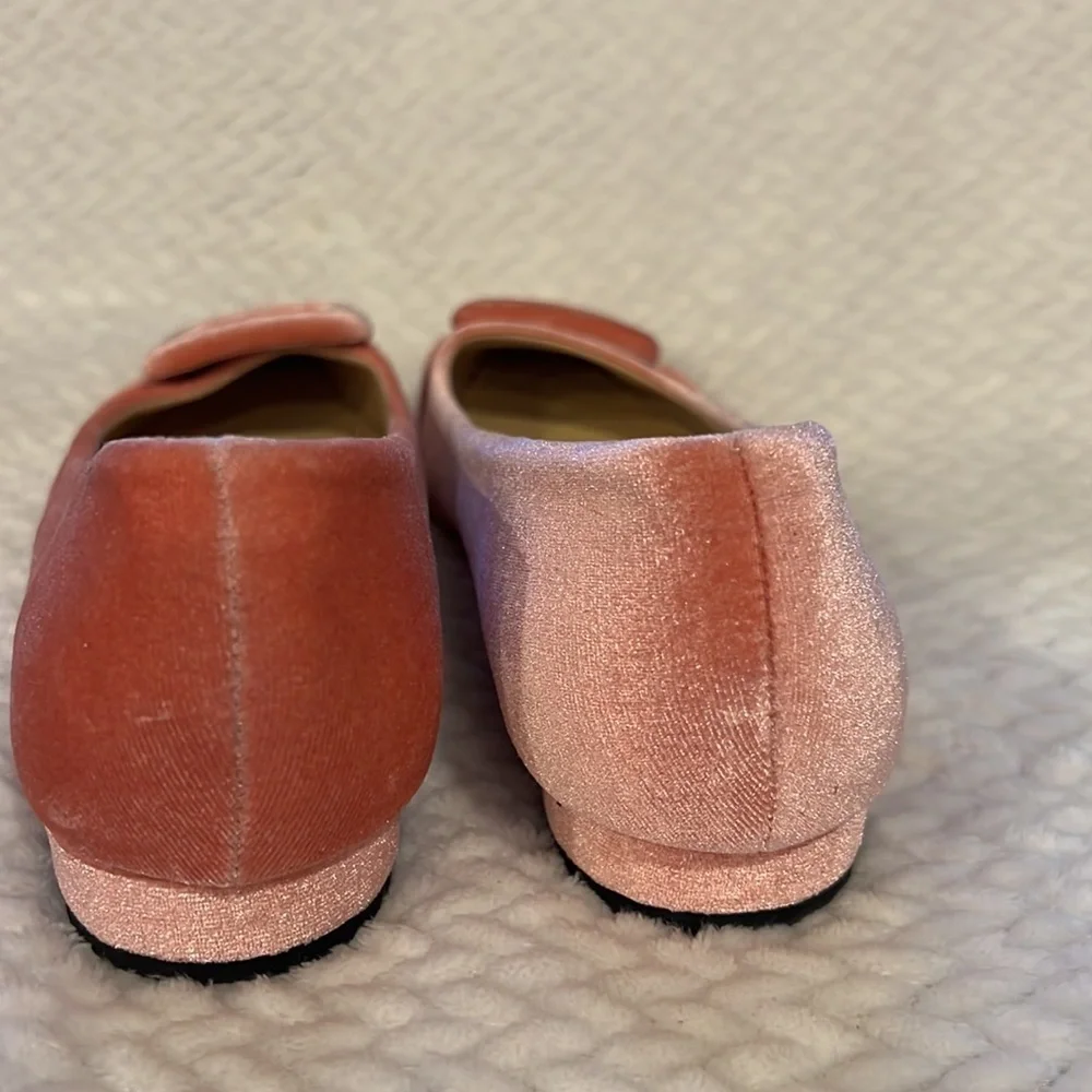 C. Paravano Womens Chic Pink Velvet Women's Shoes Size 39